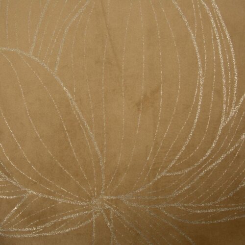 OIF-10b Fluwelen tafelloper met bloemenprint OIF-10
