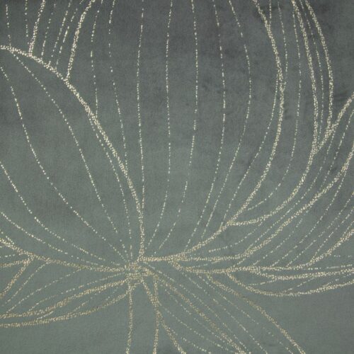 OIF-11b Fluwelen tafelloper met bloemenprint OIF-11