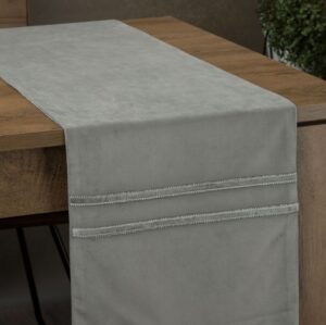 Fluwelen tafelloper met diamantjes OIH-02