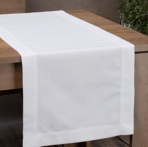 Tafelloper versierd met zilverdraad OIK-01