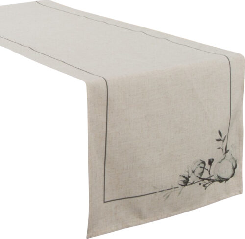 OIT-05-Ba Rechthoekige tafelloper met bloemenprint OIT-05