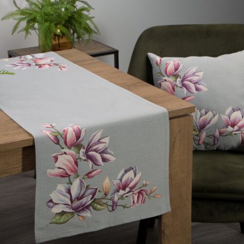 OJD-01-Bc Wandkleedloper met geweven magnoliapatroon OJD-01-B