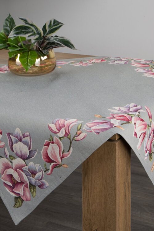 OJD-01-N Wandtapijt met geweven magnoliapatroon OJD-01