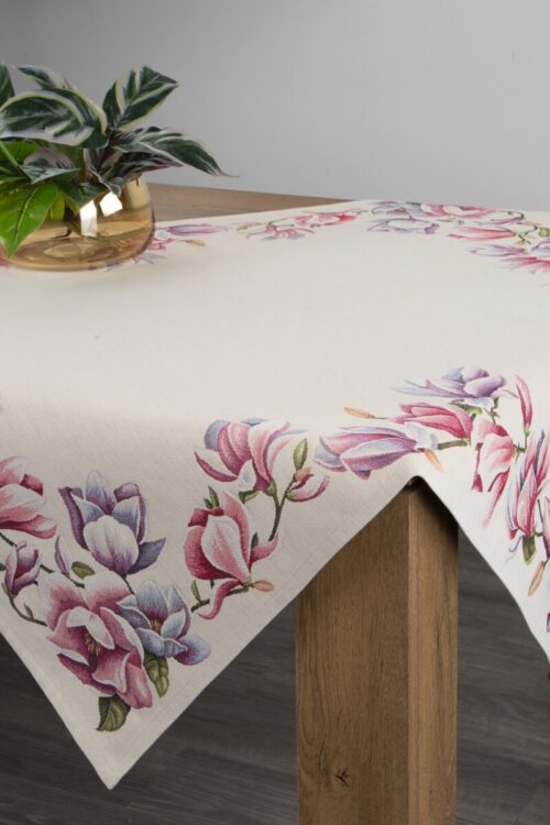 OJD-02-N Wandtapijt met geweven magnoliapatroon OJD-02