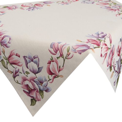 OJD-02-Nb Wandtapijt met geweven magnoliapatroon OJD-02