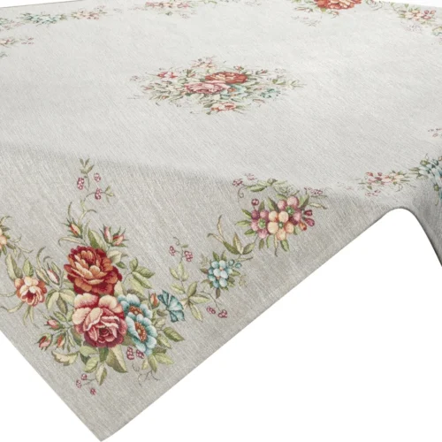 Wandtapijt met geweven bloemenpatroon OJI-02
