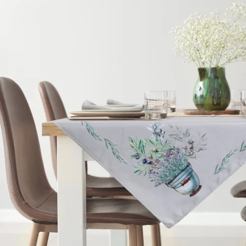 Overlay met bedrukt lavendelboeket OKF-01