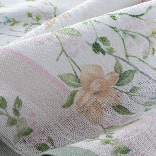Overlay met bedrukt bloemenpatroon OKF-04 vierkant