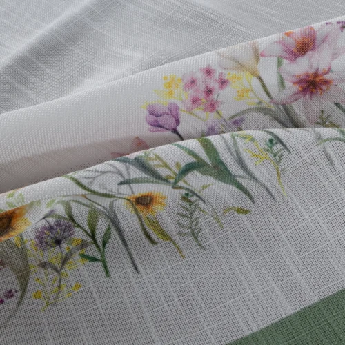 Overlay met bedrukt bloemenpatroon OKF-06