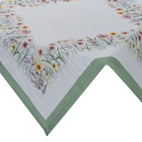 Overlay met bedrukt bloemenpatroon OKF-06