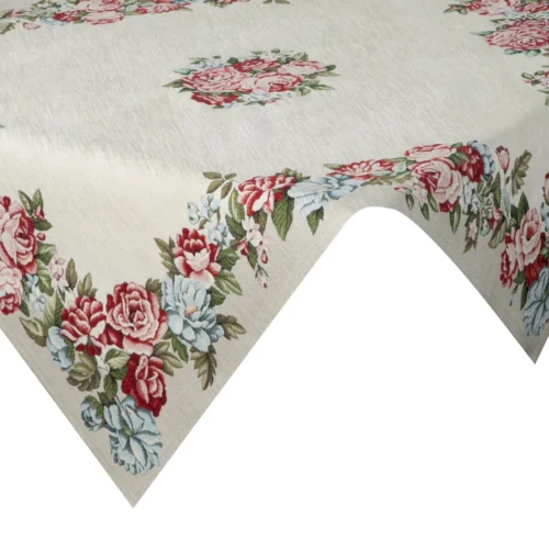 Chenille wandtapijt met rozen OKH-01