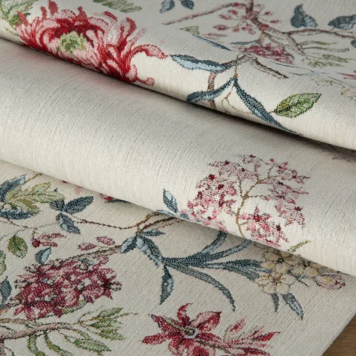 Wandkleed met bloemenloper OKH-04