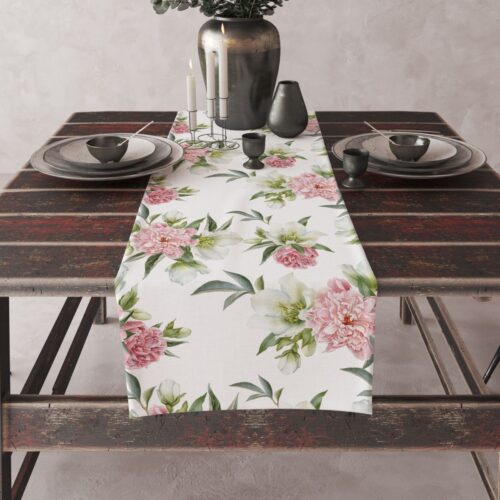 OM01-3a-biez Tafelkleed met bloemenprint OM01-3 Emma