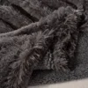 Fluffy Dekbedovertrek Donkergrijs Bont PMJ-01 200x200/220