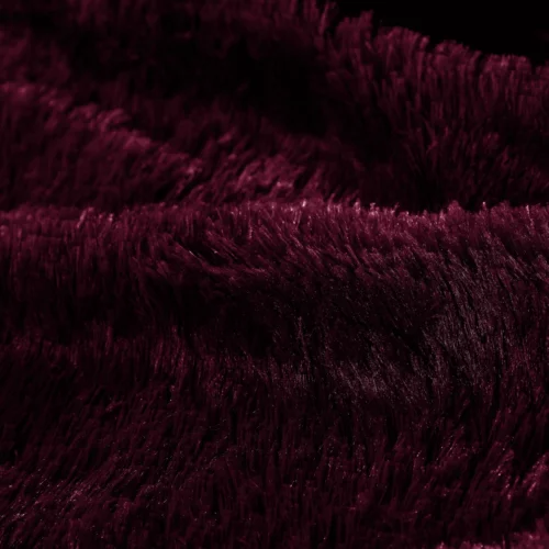 PMJ-09b Fluffy Dekbedovertrek Bordeaux Bont PMJ-09 200x200/220