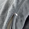 Pluche dekbedovertrek met reliëfpatroon PMK-02 160x200