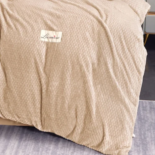 PMK-03b Pluche dekbedovertrek met reliëfpatroon PMK-03 160x200