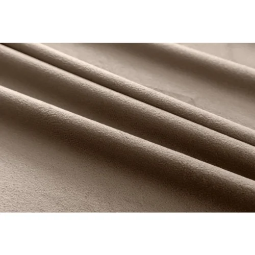 b3 Beige velours plooigordijn ZMR-07