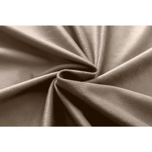 b4 Beige velours plooigordijn ZMR-07