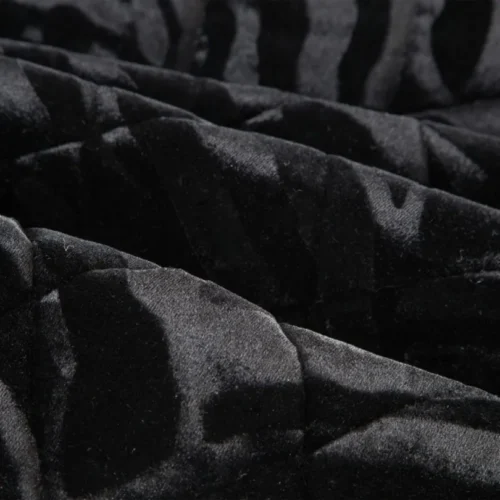 810px_NAB-03b Luxe Velvet Bedsprei Tijger - Zwart
