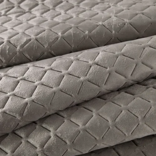 810px_NGM-09c Velvet Bedsprei Honingraat - Taupe