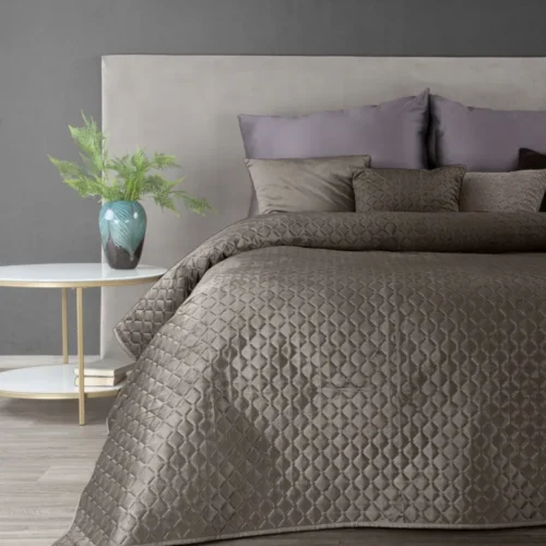 810px_NGM-11 Velvet Bedsprei Honingraat - Bruin