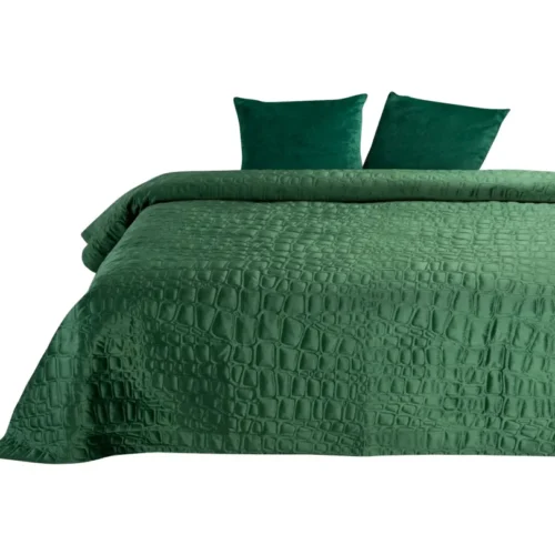 Luxe Velvet Sprei Croco - Groen