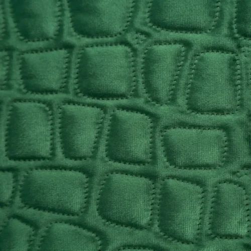 Luxe Velvet Sprei Croco - Groen
