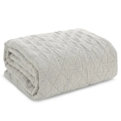 810px_NJA-01B Gewatteerde Bedsprei Linnenlook - Havermout