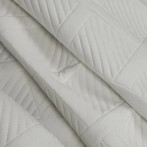 810px_NJH-03b Geometrische Gewatteerde Sprei - Lichtgrijs