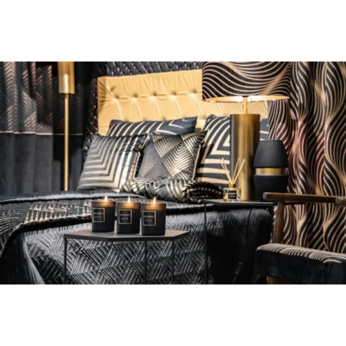810px_NKA-01c Luxe Velvet Bedsprei Tijger - Zwart