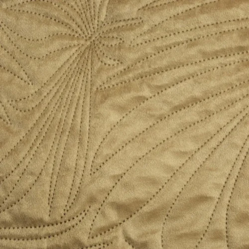 Velours Sprei Plantenmotief - Goud