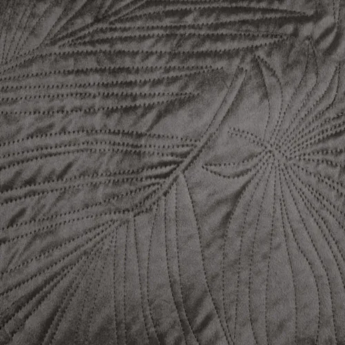 810px_NKN-05a Velours Sprei Plantenmotief - Grijs
