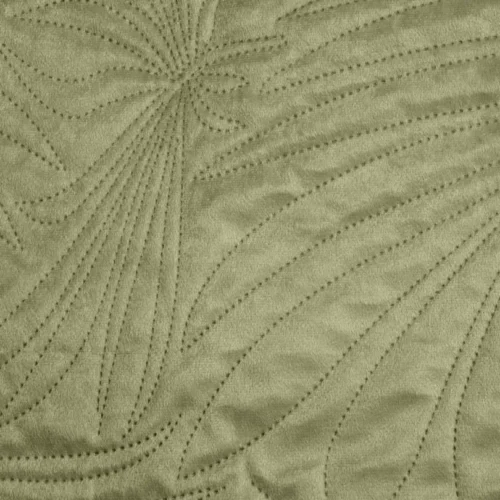 Velours Sprei Plantenmotief - Groen