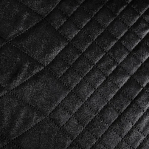 810px_NKT-06A Gewatteerde Velvet Bedsprei Croco - Zwart