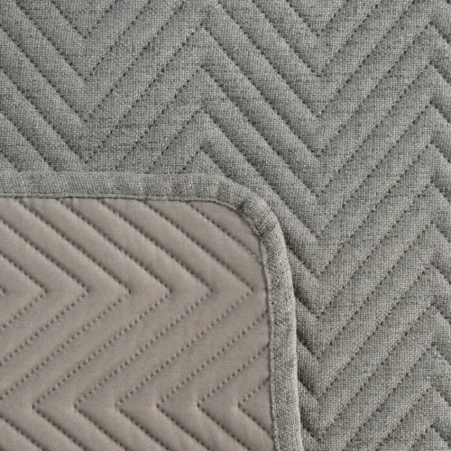 810px_NLC-01a Geometrische Gewatteerde Sprei Visgraat - Grijs
