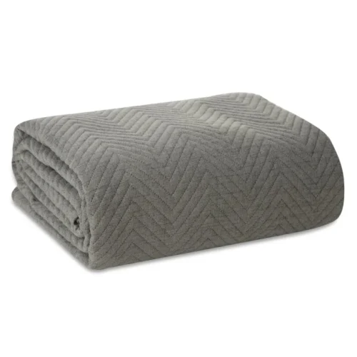 810px_NLC01b (1) Geometrische Gewatteerde Sprei Visgraat - Grijs