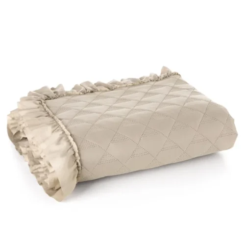 810px_NLP-02B Gewatteerde Sprei met Ruches - Beige