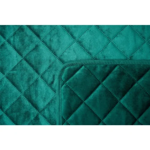 Gewatteerde Velvet Sprei - Emerald Green