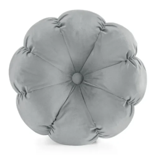 Decoratief Kussen Bloem Lichtgrijs