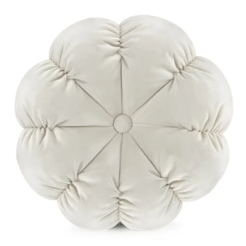 Decoratief Kussen Bloem Roomwit