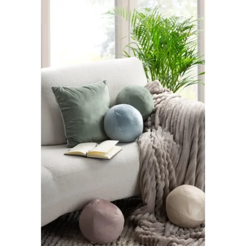 Decoratief Bolvormig Kussen Zwart
