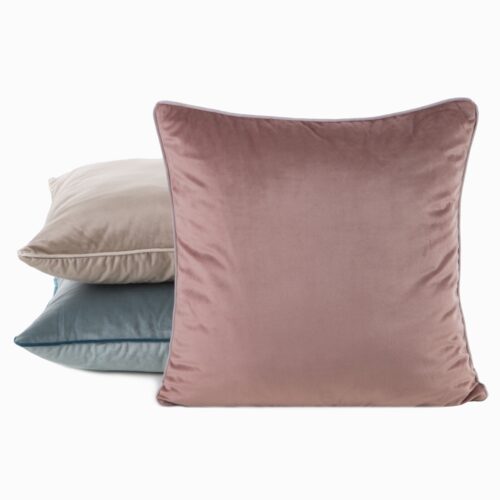 JA151-z1 Fluweelen kussenhoes met bies JA151-03