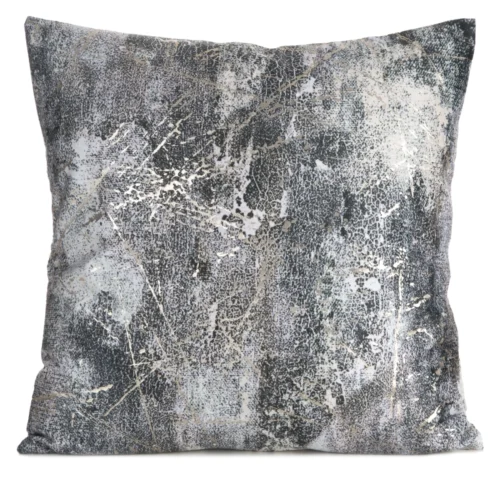 JA155-01 Velours kussenhoes met metallic print JA155-01
