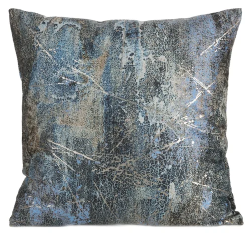 JA155-04 Velours kussenhoes met metallic print JA155-04