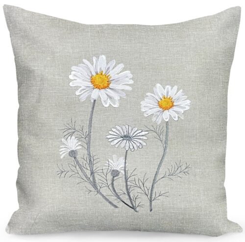 JCL-389 Paaskussensloop met Geborduurde Bloemen