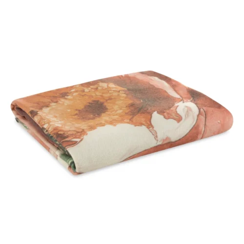 Deken  met bloemenprint K150-02