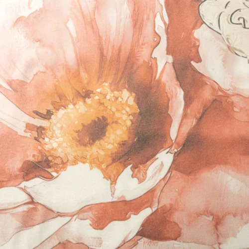 Deken  met bloemenprint K150-02