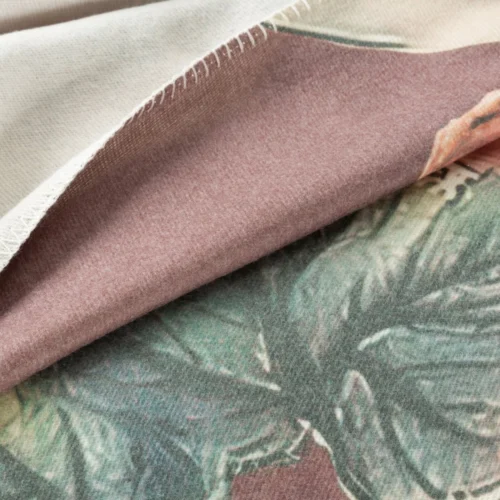 Deken  met bloemenprint K150-02