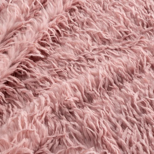 Dubbelzijdige deken van bont K181-04 roze